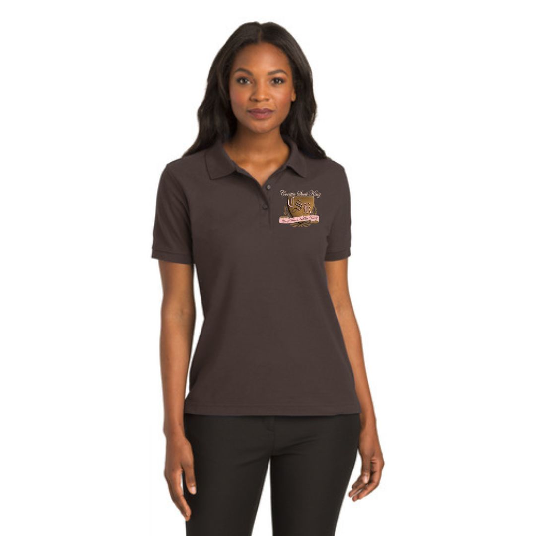 Coretta Scott King Brown Polo Shirt