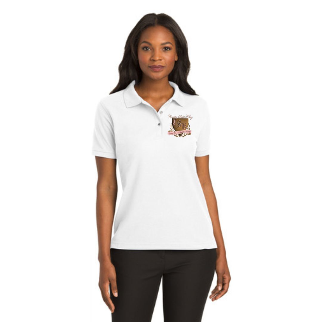 Coretta Scott King White Polo Shirt