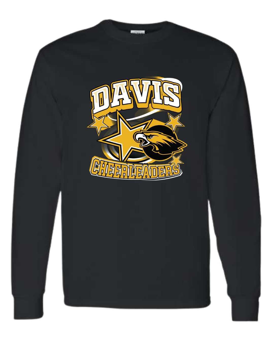 Davis Cheerleader Black LS Shirt