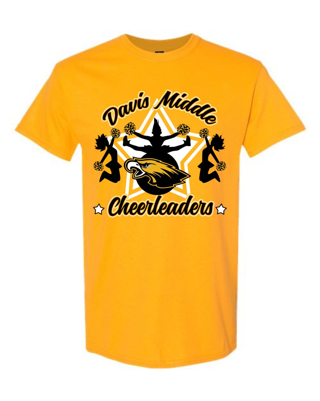 Davis Cheerleader Gold Shirt