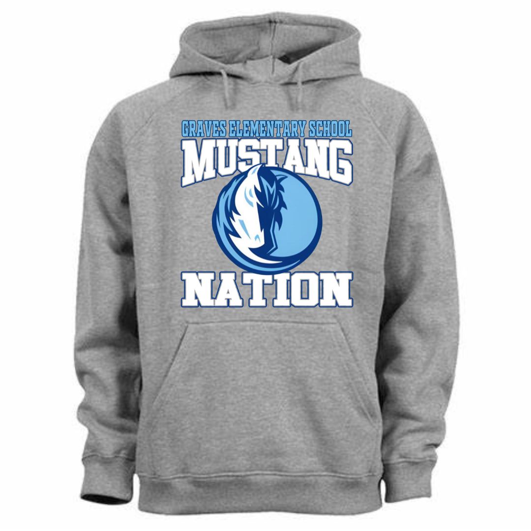 Graves Elementary School Mustang Nation Hoodie