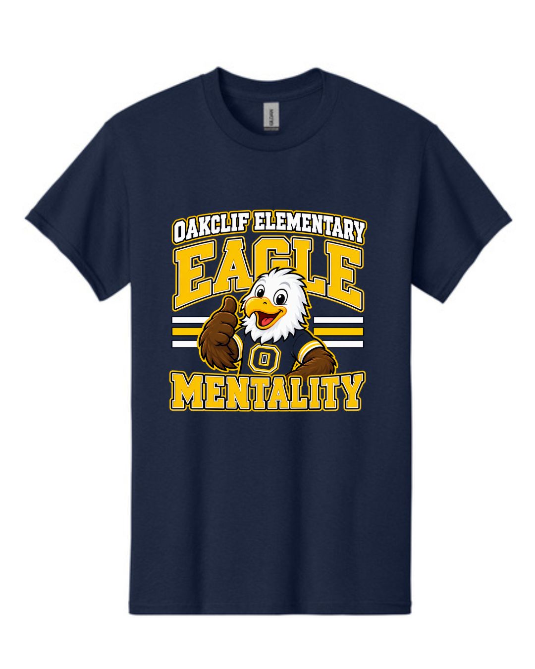 Oakcliff Elementary Navy Eagle Mentality Tee