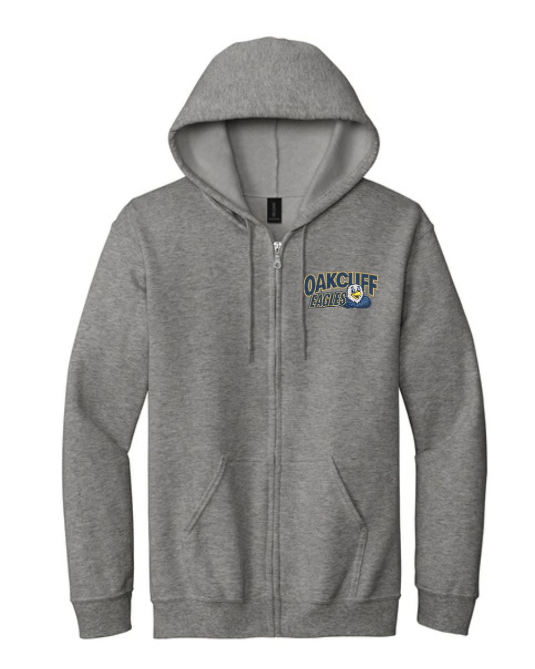 Oakcliff Elementary Grey Zip Hoodie