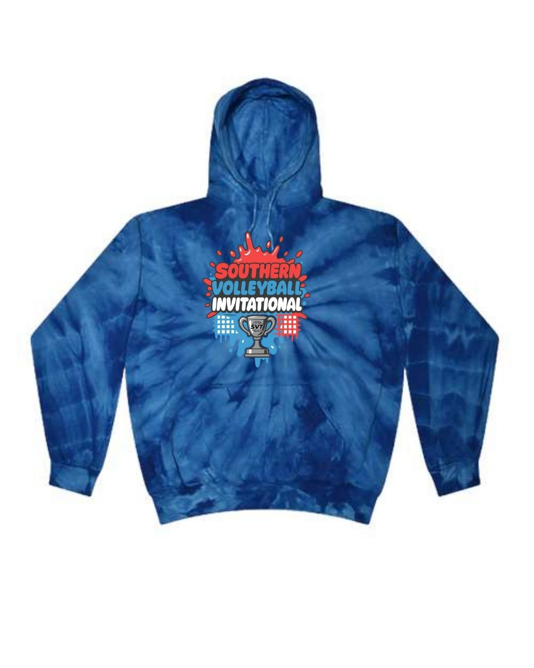 Southern Volleyball Fan Tie Dye Hoodie