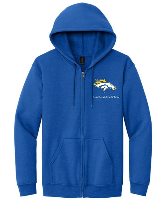 Bunche Middle School Royal Zup Up Sweatshirt