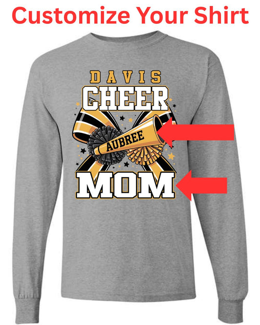Davis Customizable Family Cheer Shirt LS