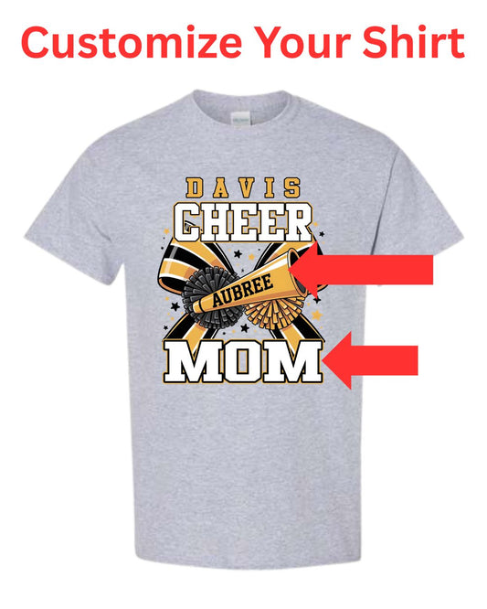 Davis Customizable Family Cheer Shirt