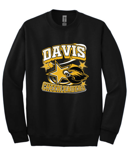 Davis Cheerleaders Black Sweatshirt