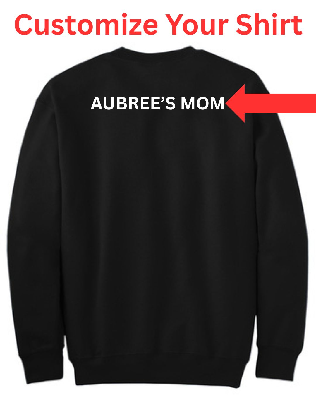 Davis Customizable Black Sweatshirt