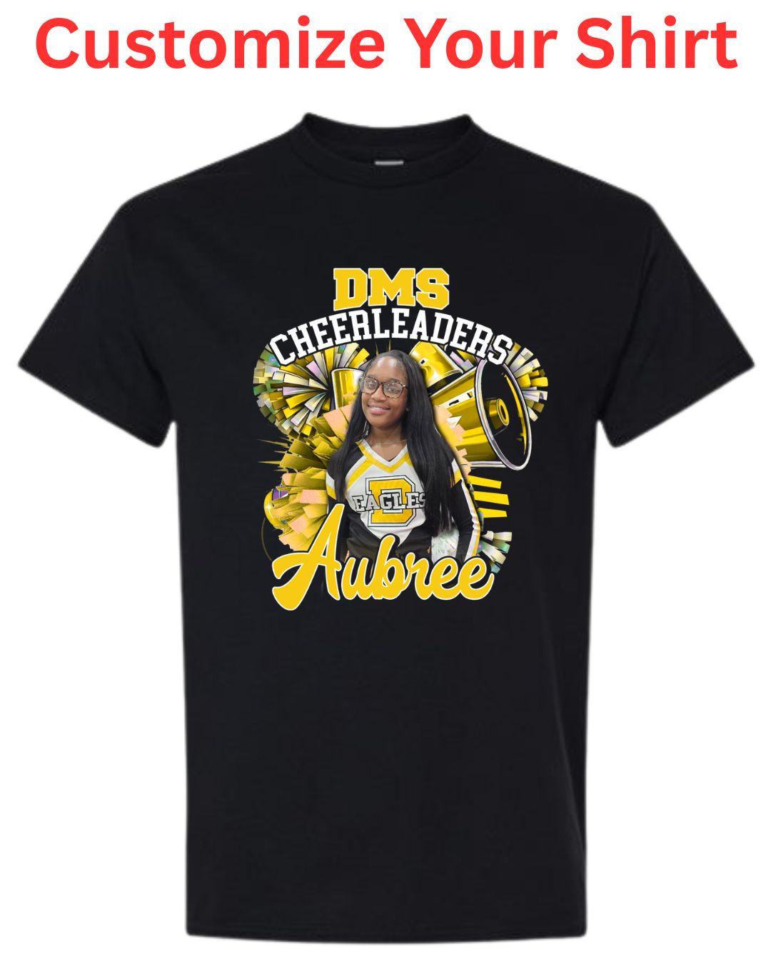 Davis Customizable Black Shirt