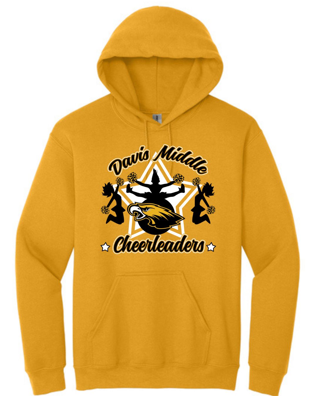 Davis Cheerleaders Gold Hoodie