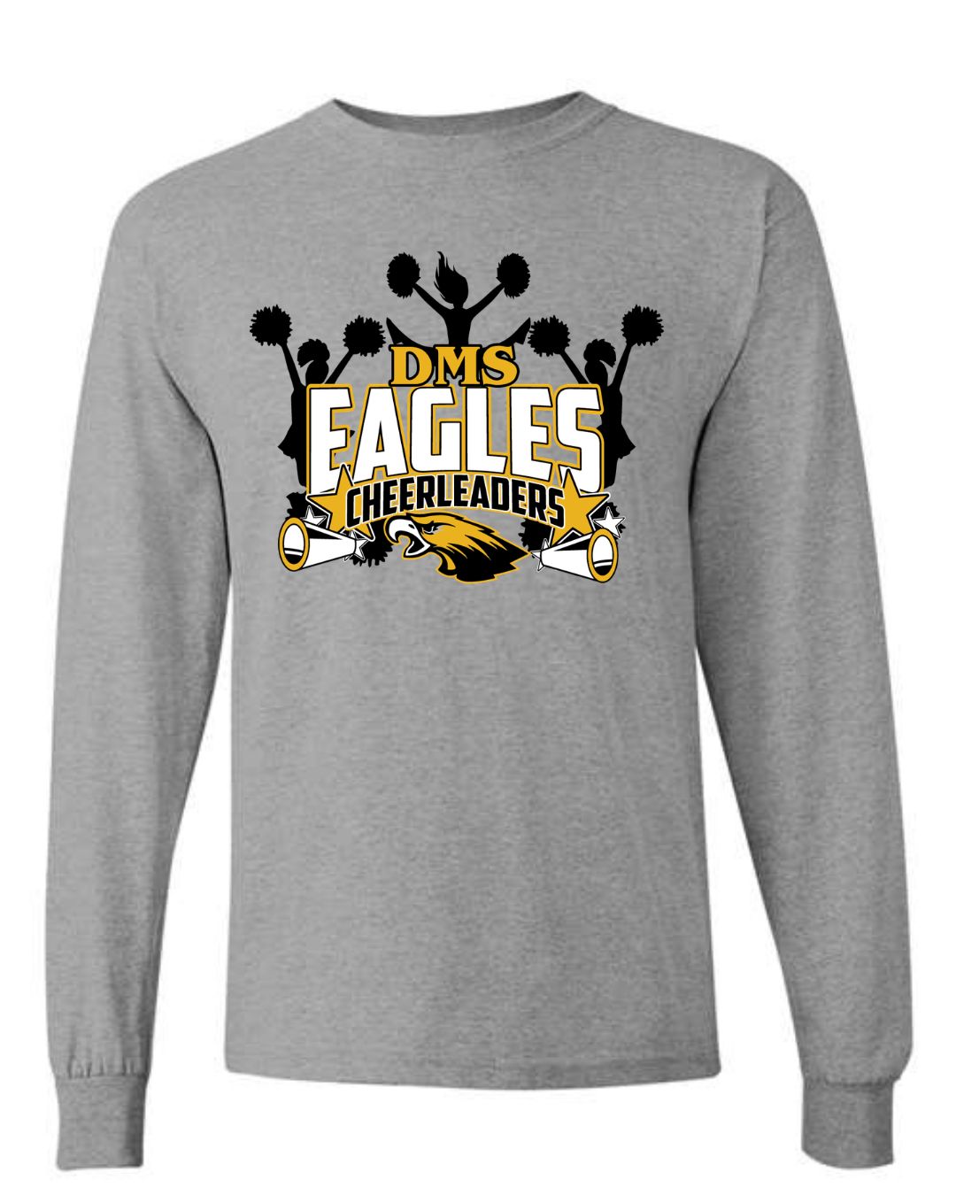 Davis Cheerleaders Grey LS Shirt