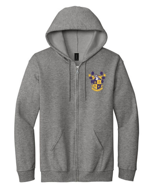 B.E.S.T. Academy Grey Zip Up Hoodie