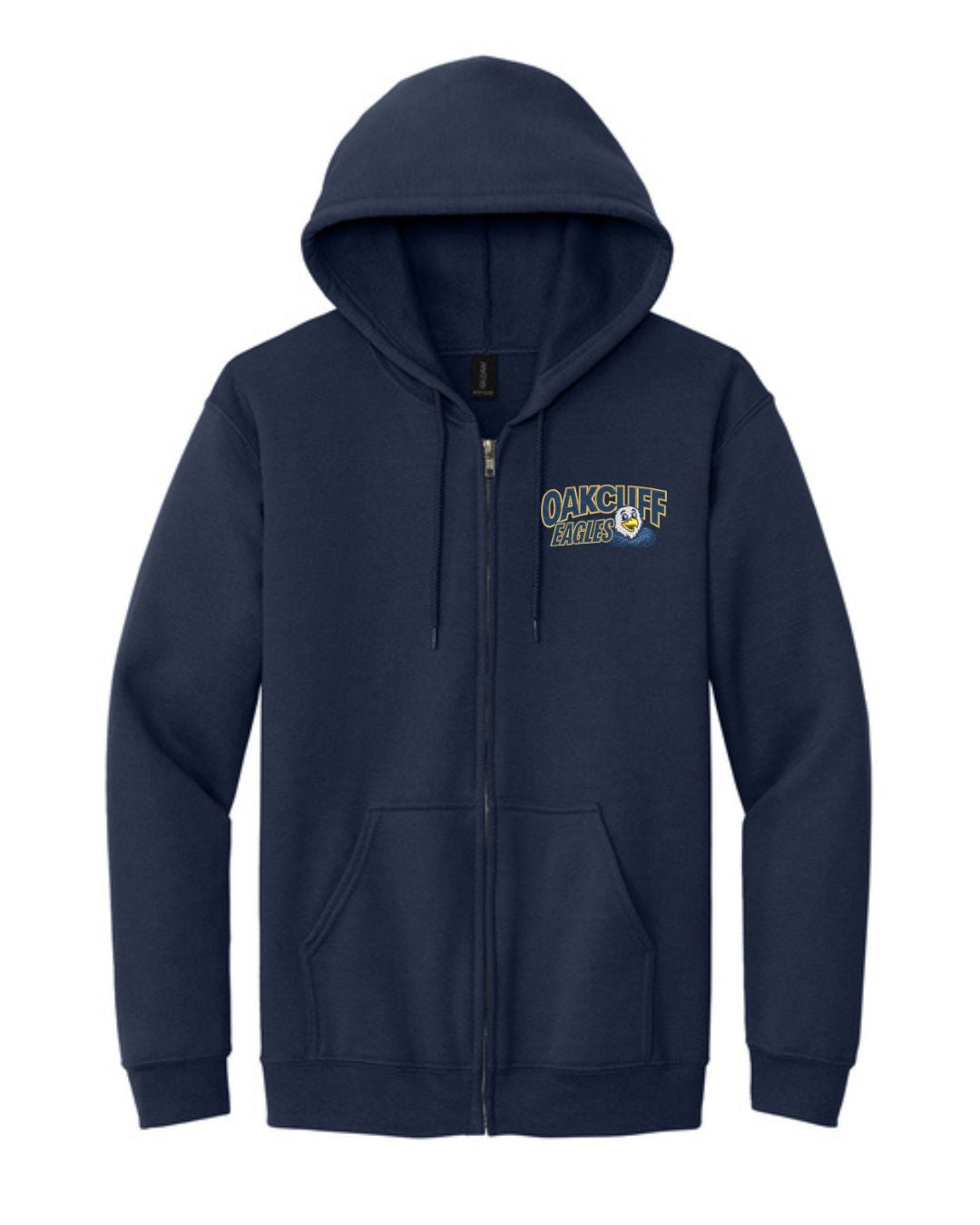 Oakcliff Elementary Navy Zip Hoodie