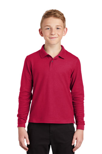 Paul D. West Red Long Sleeve Uniform Shirt