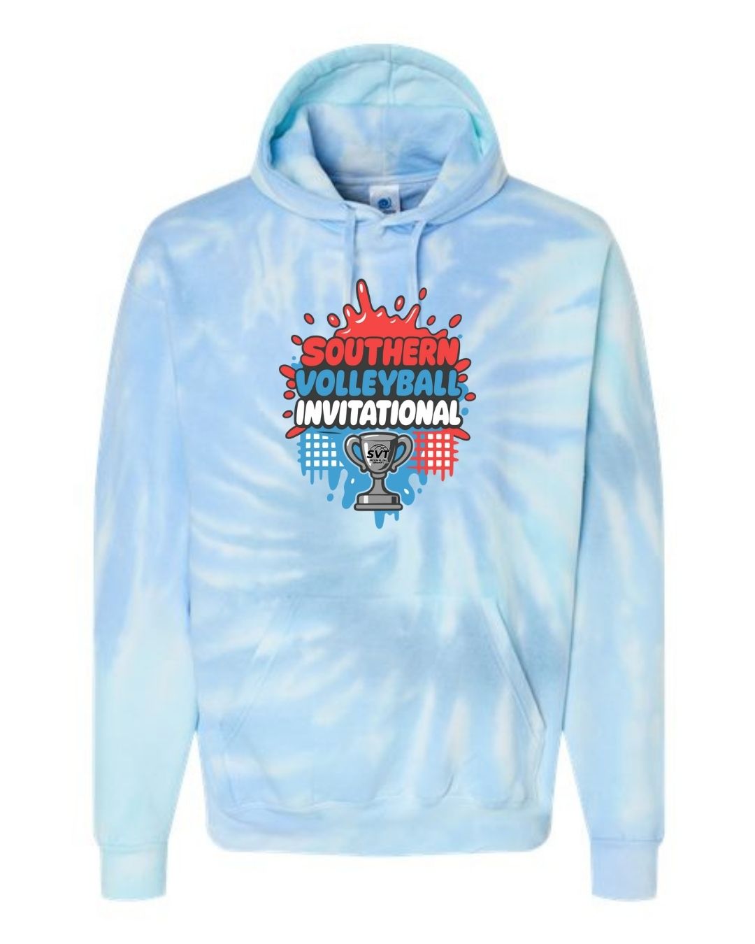 Southern Volleyball Fan Tie Dye Hoodie