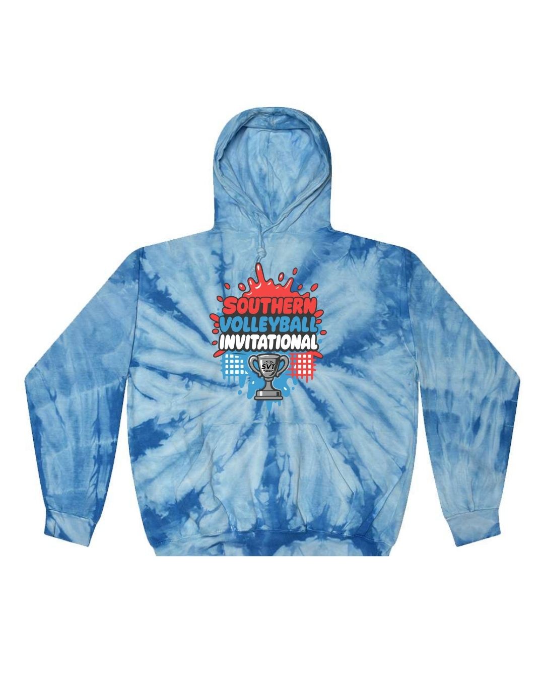 Southern Volleyball Fan Tie Dye Hoodie