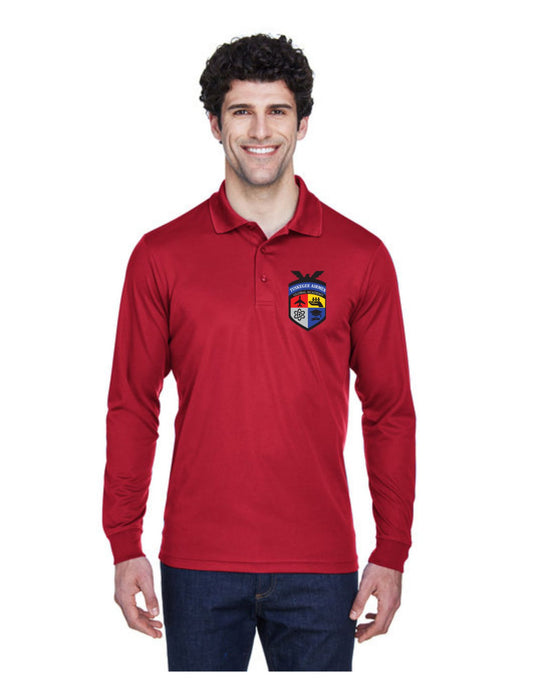 TAG Academy Red Long Sleeve Polo