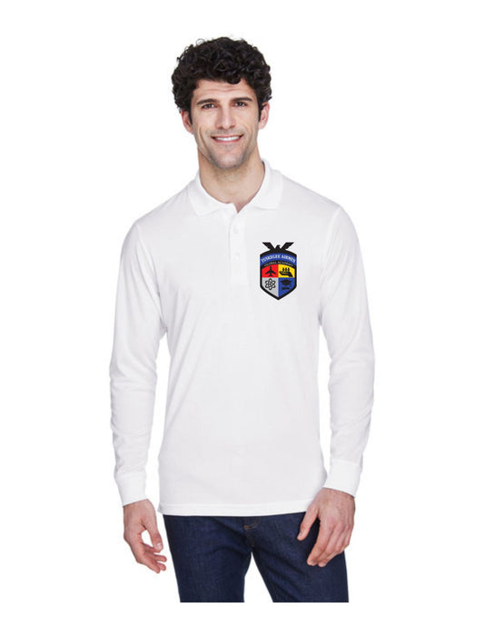 TAG Academy White Long Sleeve Polo