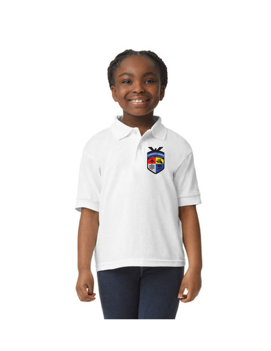 Tag Academy White School Polo