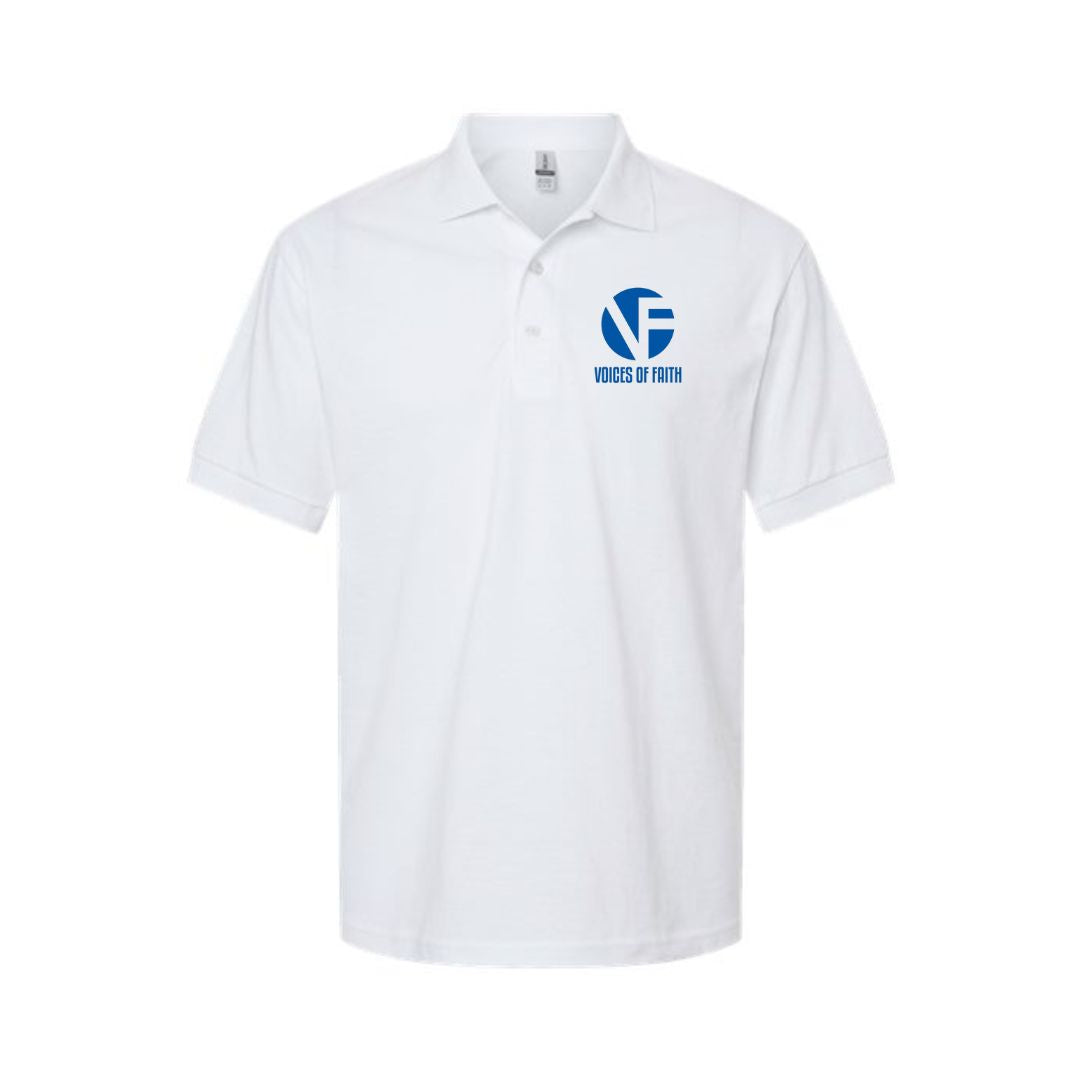 Voices of Faith Student White Polo